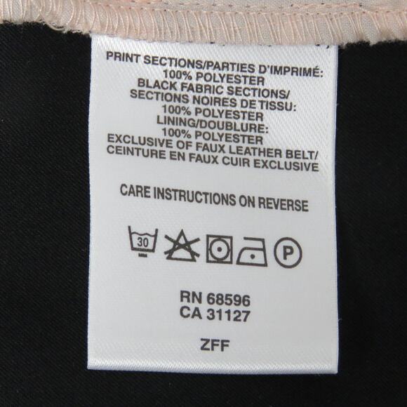 DKNYC Pink Fern Pattern Floral Formal Dress High Neck Midi Pencil Dress Size 8 - Picture 5 of 8